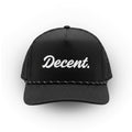 "Decent." Golf Hat (Black with Rope)