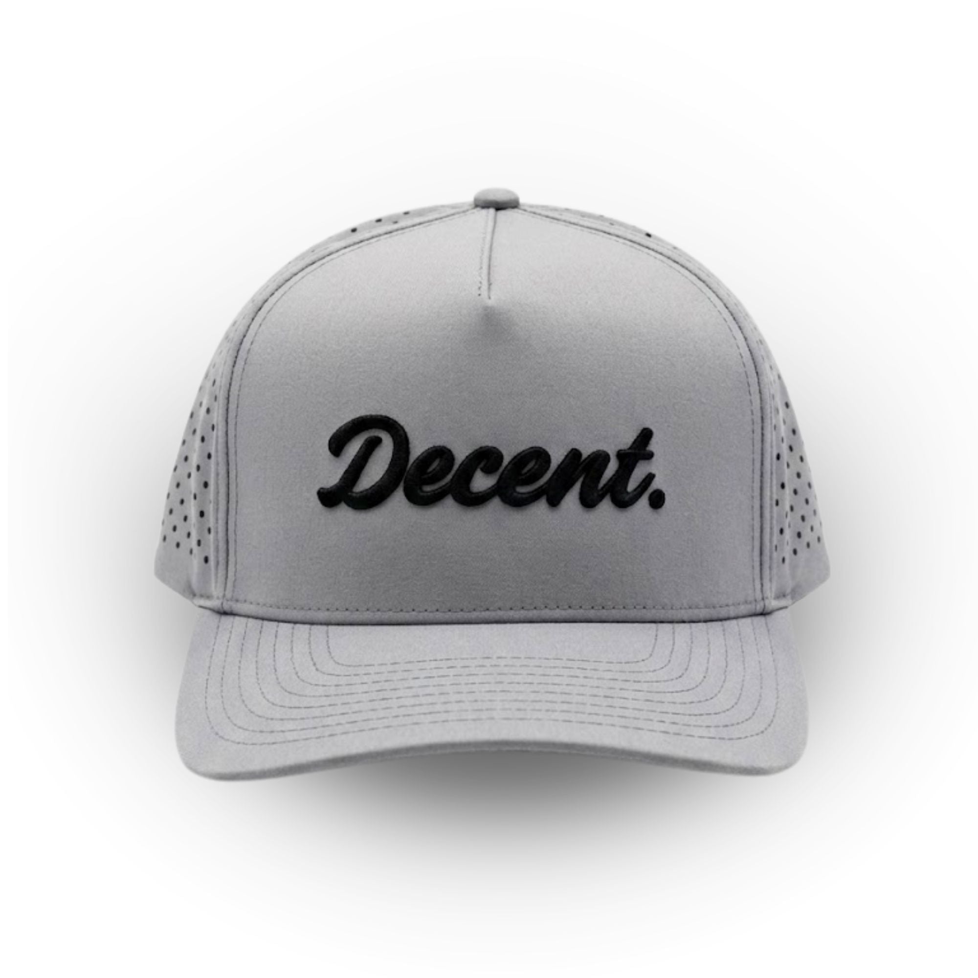 "Decent." Golf Hat (Grey)