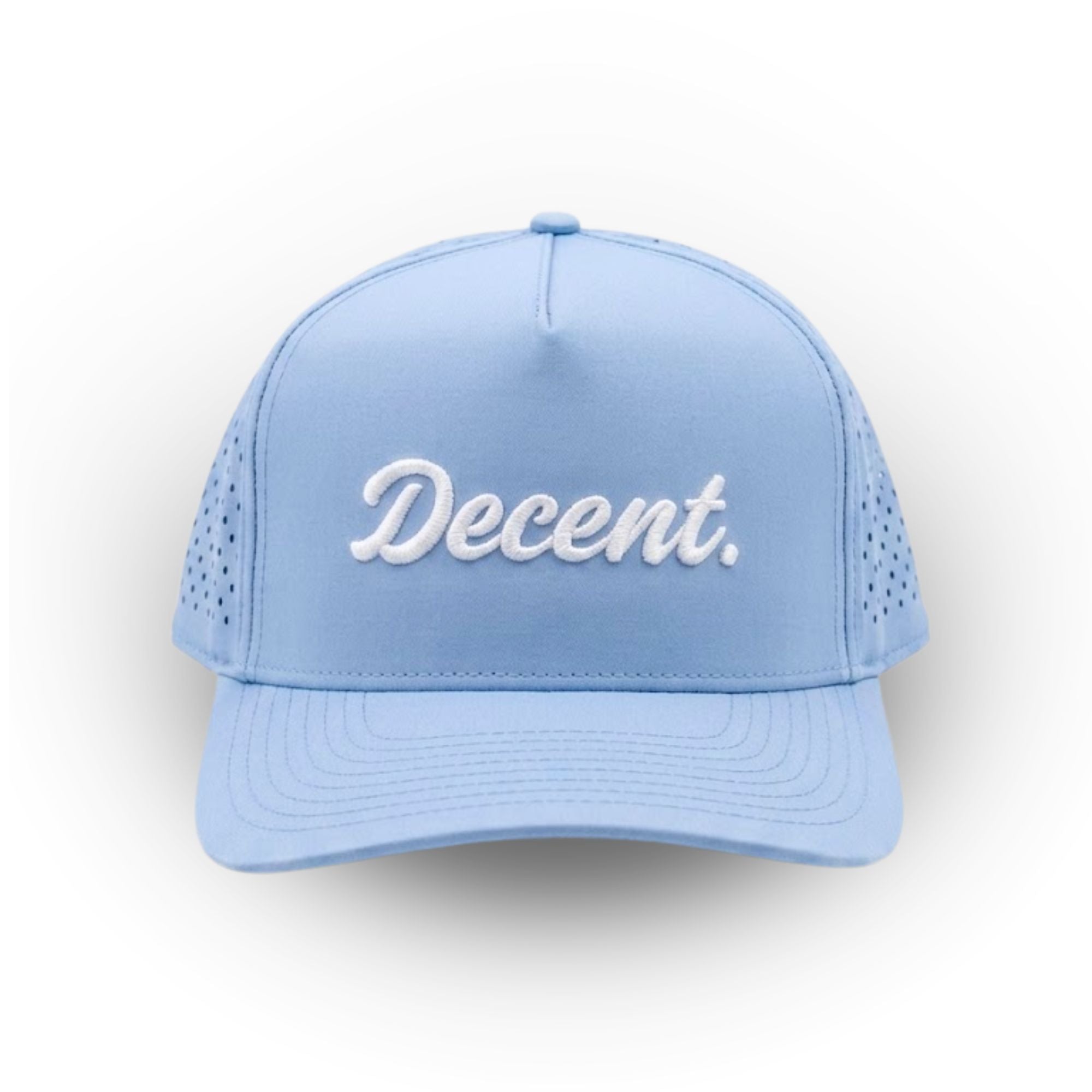 "Decent." Golf Hat (Baby Blue)