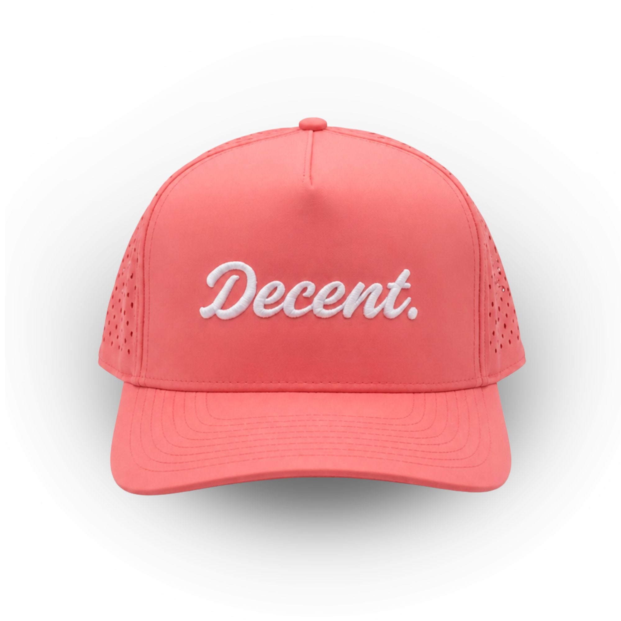 "Decent." Golf Hat (Pink)