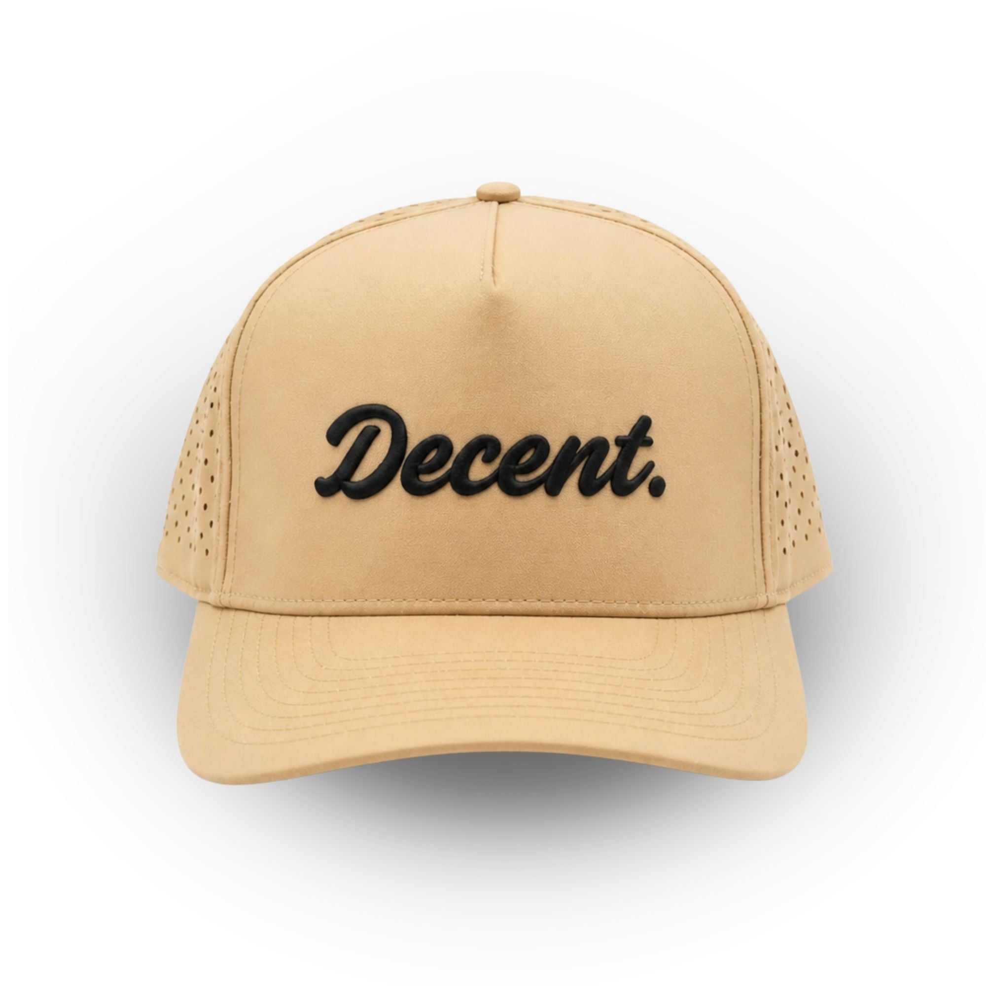 "Decent." Golf Hat (Tan)