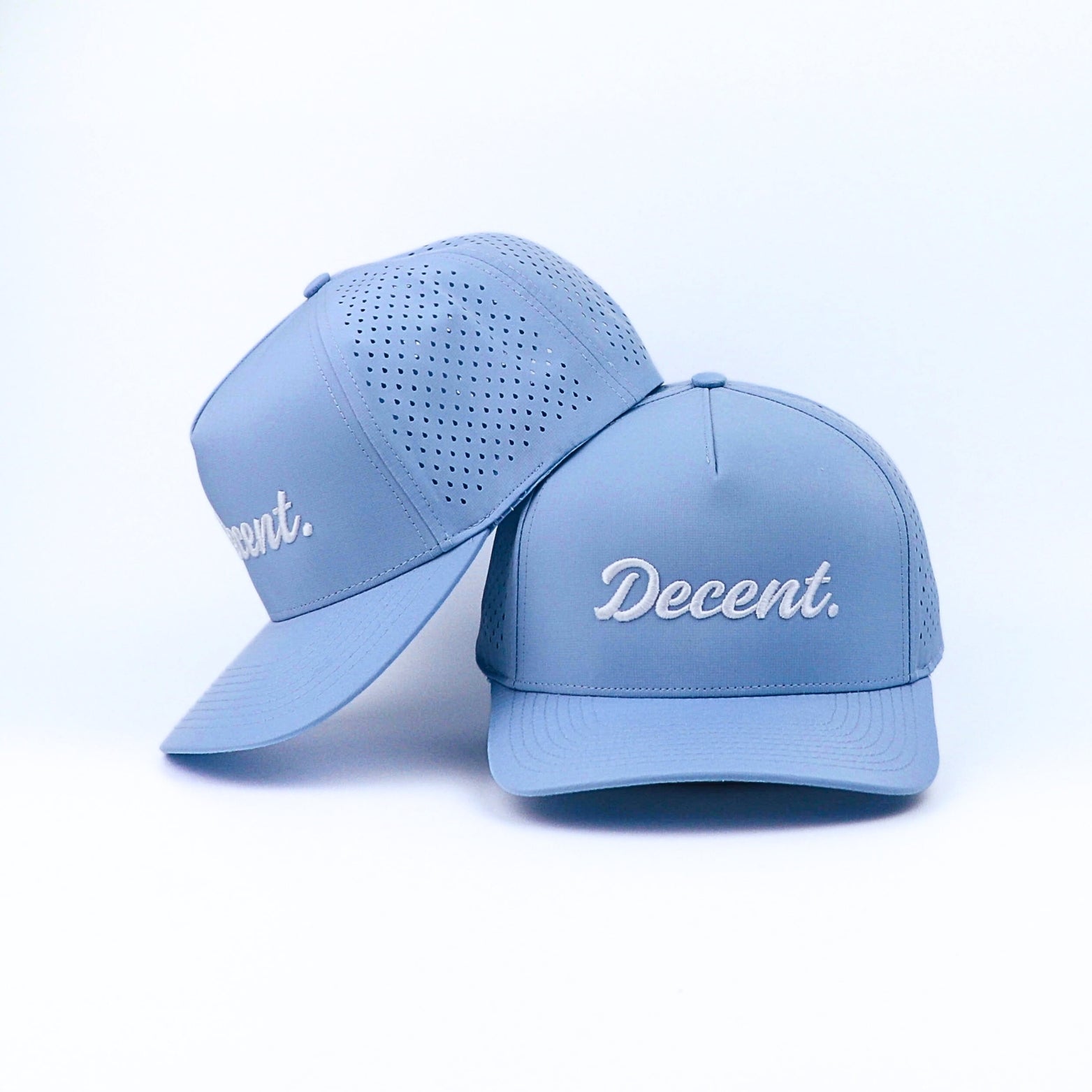 "Decent." Golf Hat (Baby Blue)