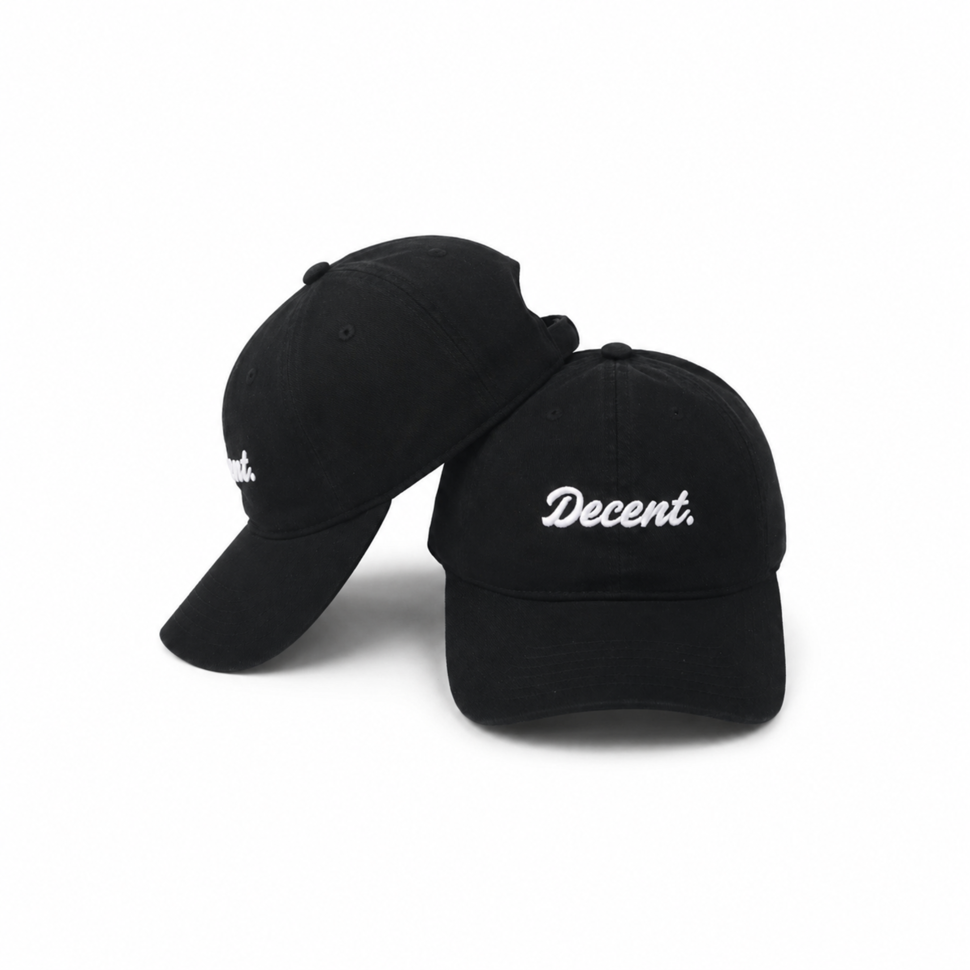 "Decent" Baseball Cap (Black)