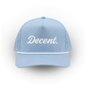 "Decent." Golf Hat (Baby Blue with Rope)